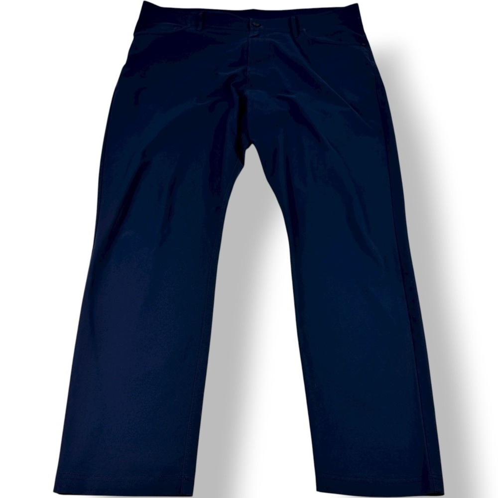 Public Rec Blue 5 Pocket Commuter‎ Chino Pants Polyester Men's Sz 38x30 Tailored